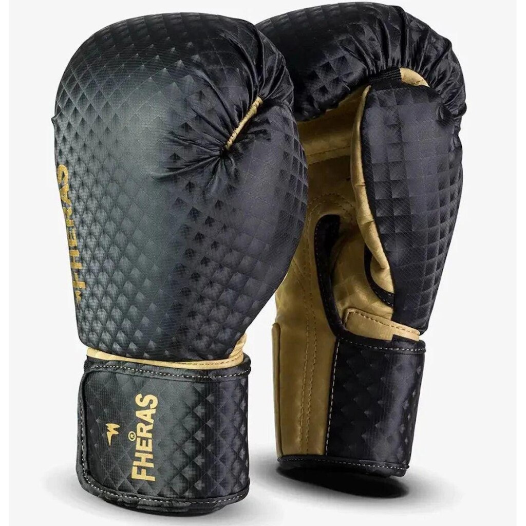 Luva Fheras Imperial Dourado e Preto 14oz