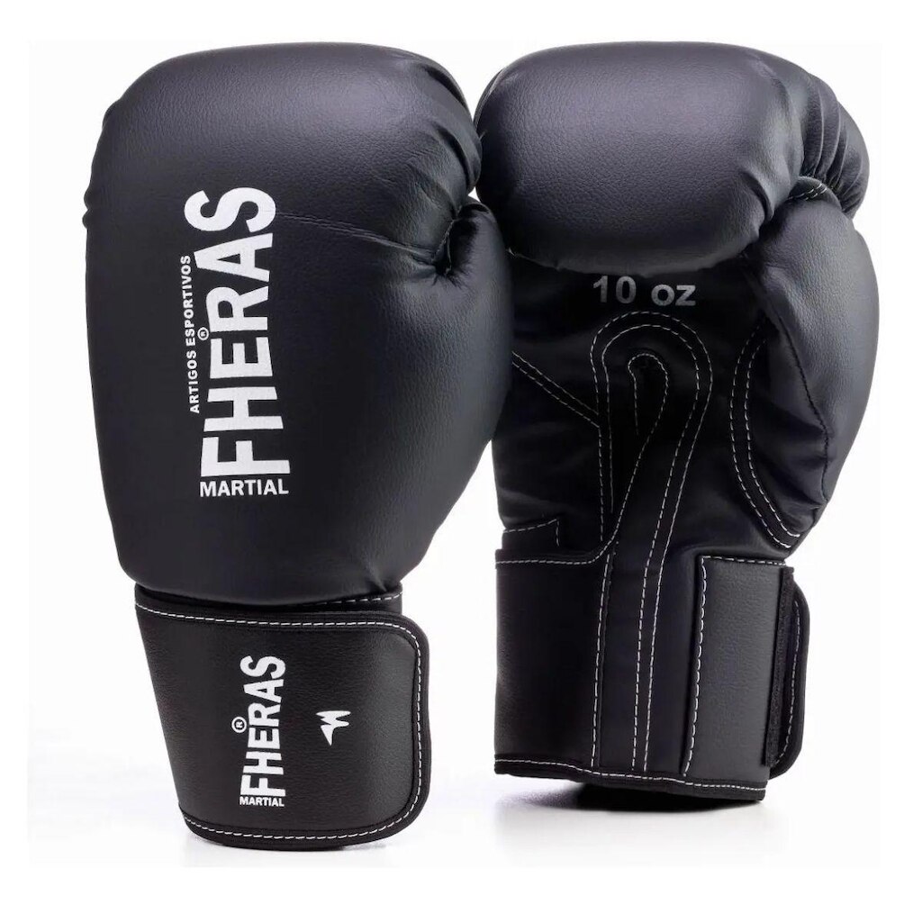 Luva Fheras Tradicional Preta 12oz