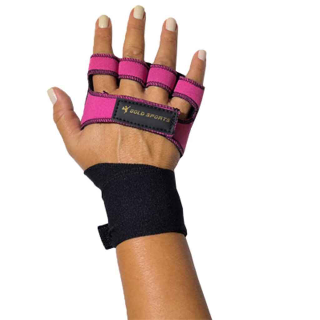 Luva Fitiness Gold Sports com Bandagem Pro - Rosa