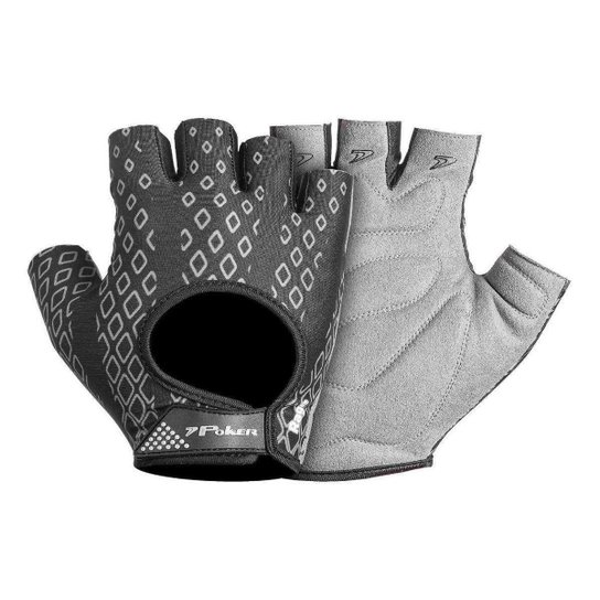 Luva Gel Musculação Rage - Gym Fitness Treinos - Poker - Preto+Chumbo Menor preço em Luva Gel Musculação Rage - Gym Fitness Treinos - Poker - Preto+Chumbo