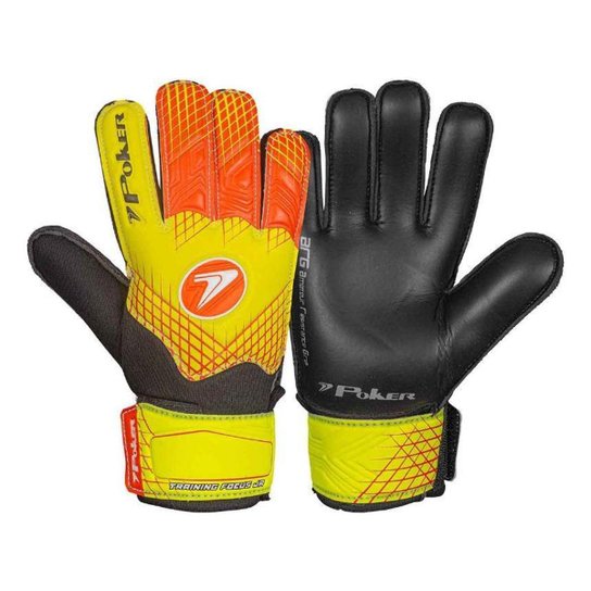 Luva Goleiro Futebol Poker Training Focus Junior T04 AM/PT - Colorido Menor preço em Luva Goleiro Futebol Poker Training Focus Junior T04 AM/PT - Colorido