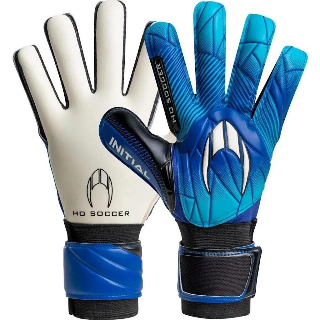 Luva Goleiro HO Soccer Initial Negative Azul e Preto