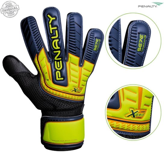Luva Goleiro Penalty Se7e Campo / Quadra / Society Original - 9 - Preto+Chumbo Menor preço em Luva Goleiro Penalty Se7e Campo / Quadra / Society Original - 9 - Preto+Chumbo
