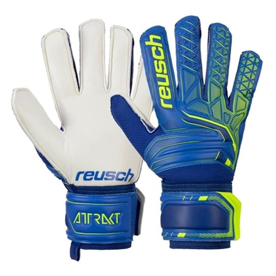 Luva Goleiro Reusch Attrakt Sd Training - Azul Menor preço em Luva Goleiro Reusch Attrakt Sd Training - Azul