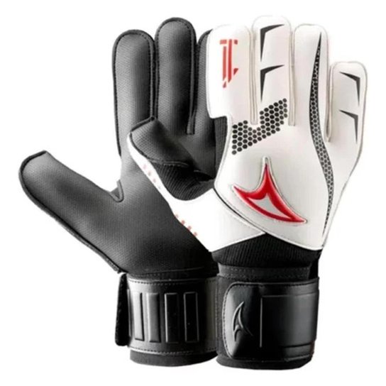 Luva Goleiro Three Stars Society Sintético Branca - Branco Menor preço em Luva Goleiro Three Stars Society Sintético Branca - Branco