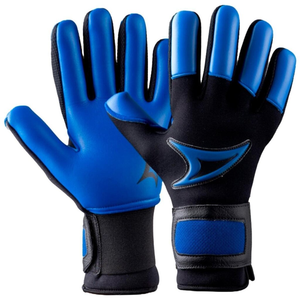 Luva Goleiro Three Stars Touch Azul e Preto