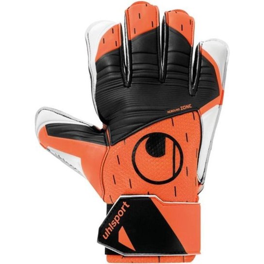 Luva Goleiro Uhlsport Starter Resist Lar/pto - Laranja+Preto Menor preço em Luva Goleiro Uhlsport Starter Resist Lar/pto - Laranja+Preto