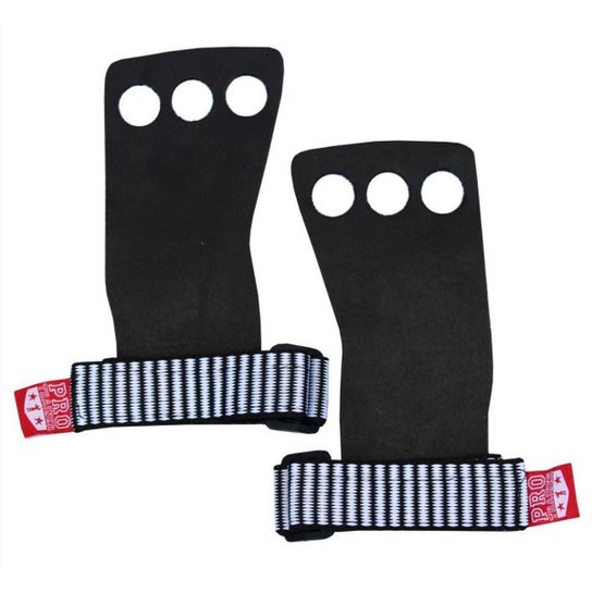 Luva Grip de Couro All Hand 3 dedos - Workout Pro Trainer - Preto Menor preço em Luva Grip de Couro All Hand 3 dedos - Workout Pro Trainer - Preto