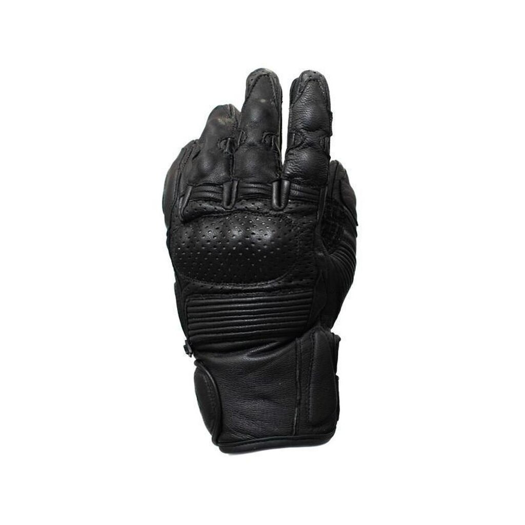 Luva HLX Em Couro Café Racer - Preta - Tamanho P