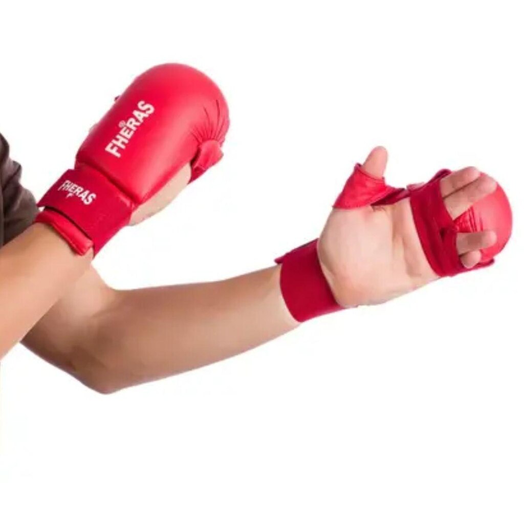 Luva Karatê Fheras Vermelho P