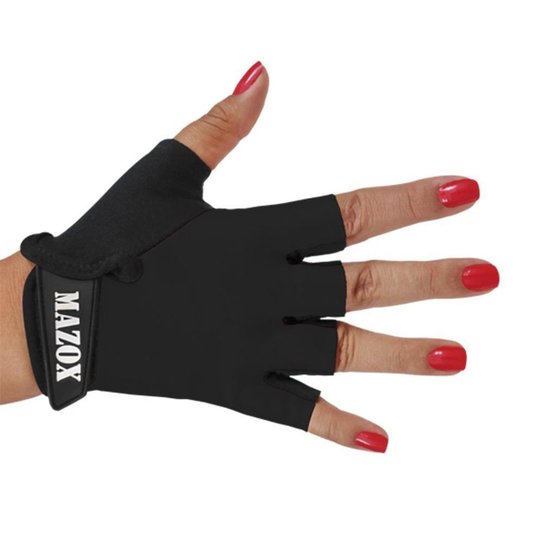 Luva Meio dedo Feminina Ciclismo Neoprene Bike Proteção UV Preta - Preto Menor preço em Luva Meio dedo Feminina Ciclismo Neoprene Bike Proteção UV Preta - Preto