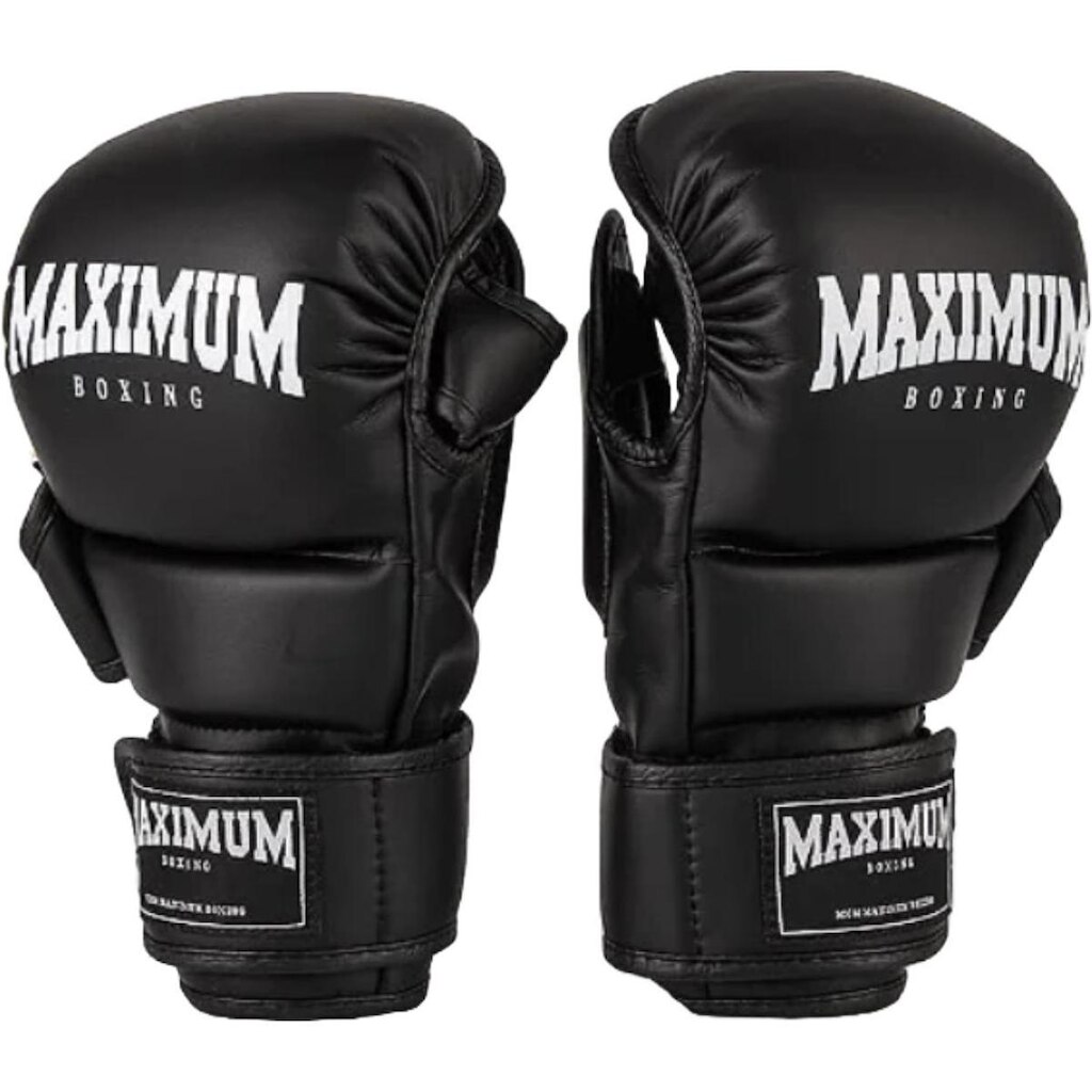 Luva MMA Maximum Treino Sparring Grappling Combate Preta