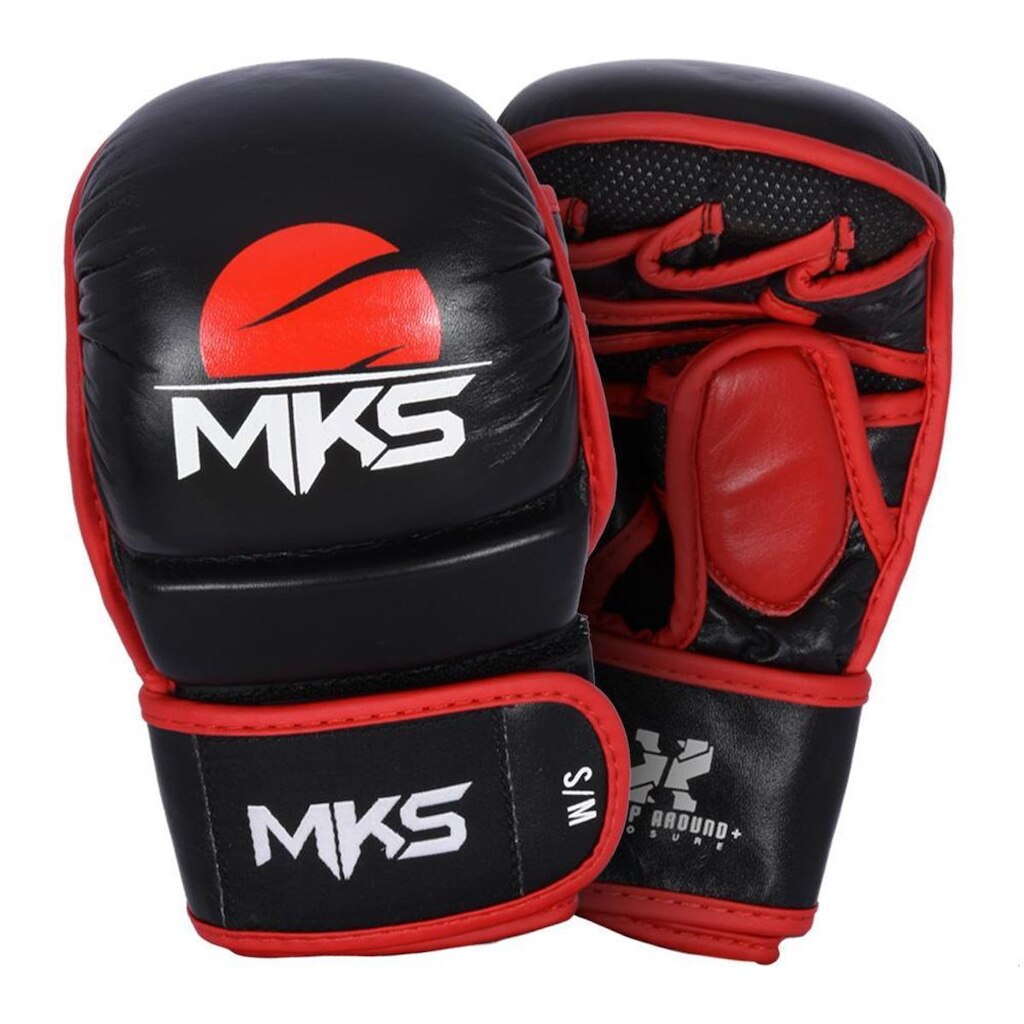 Luva MMA MKS Combat Shooter em Couro