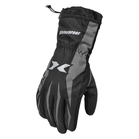 Luva Motociclista X11 DRY 100% Impermeável Cano Longo - Preto+Cinza Menor preço em Luva Motociclista X11 DRY 100% Impermeável Cano Longo - Preto+Cinza