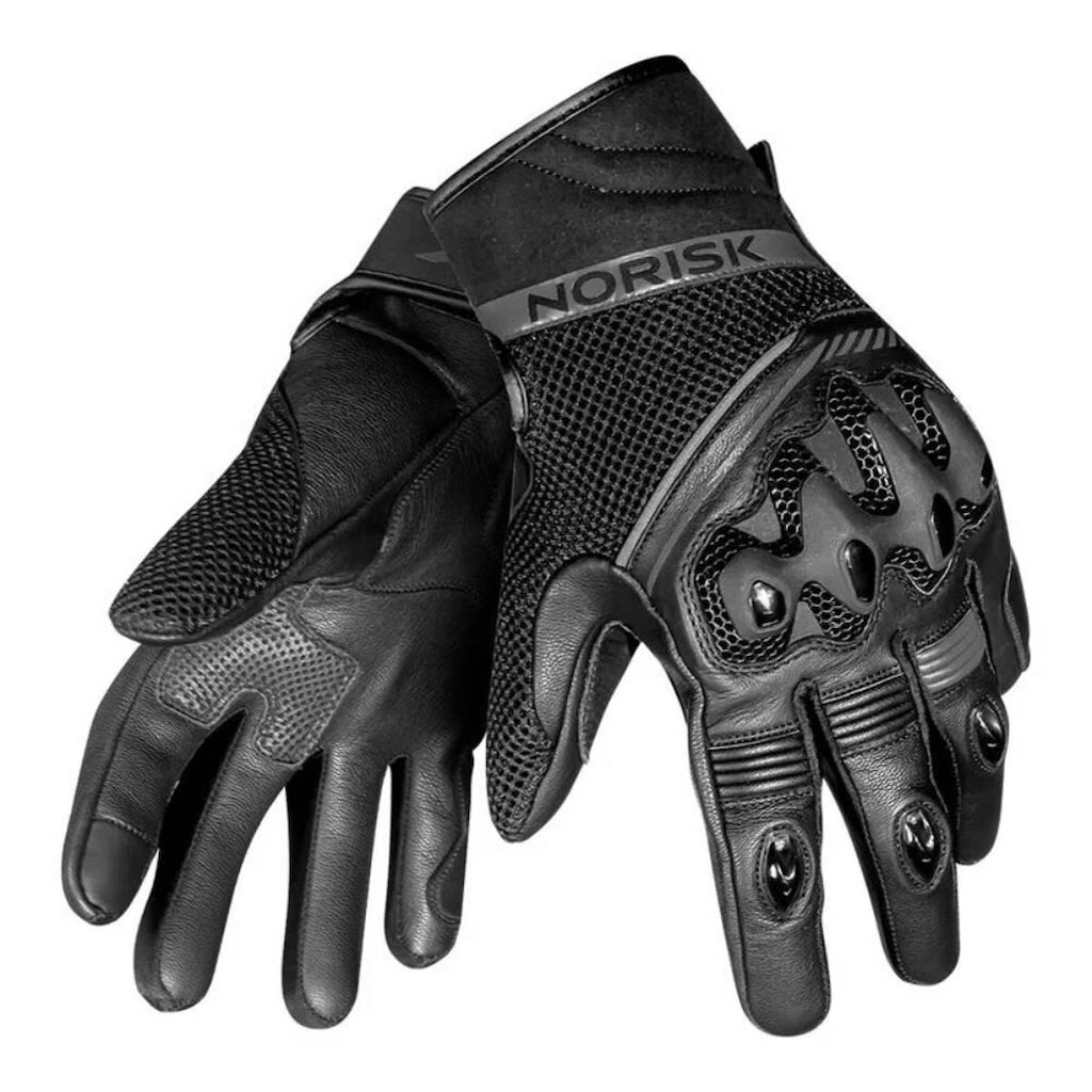 Luva Norisk Irongrip Preta e Cinza