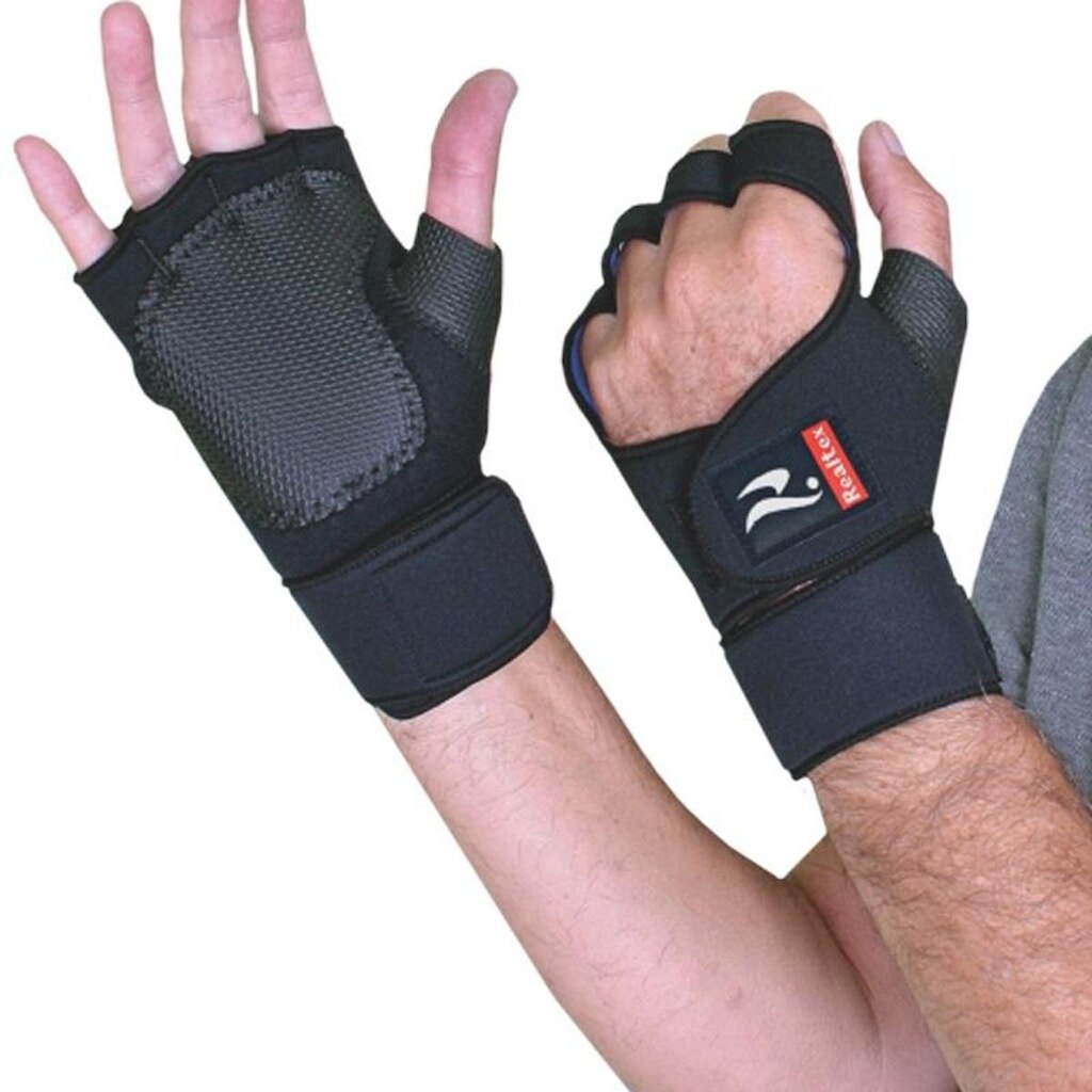 Luva para Academia com munhequeira Realtex
