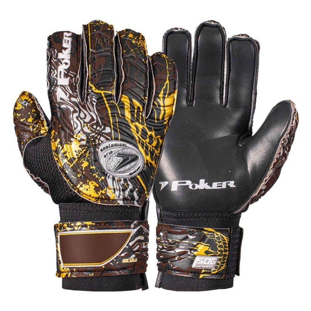 LUVA SEMI PRO MULTITERRENO SKULL 01026-PCD - PRETO/MARROM 11