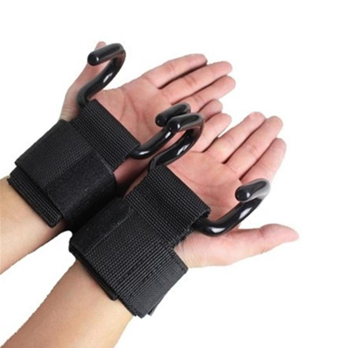 Luva Strap com Garra de Aço para Treino de Musculação Par Yangfit Menor preço em Luva Strap com Garra de Aço para Treino de Musculação Par Yangfit