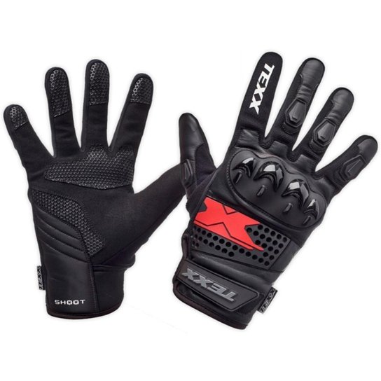Luva Texx Old Shoot Cano Curto Couro e Tecido - Preto Menor preço em Luva Texx Old Shoot Cano Curto Couro e Tecido - Preto