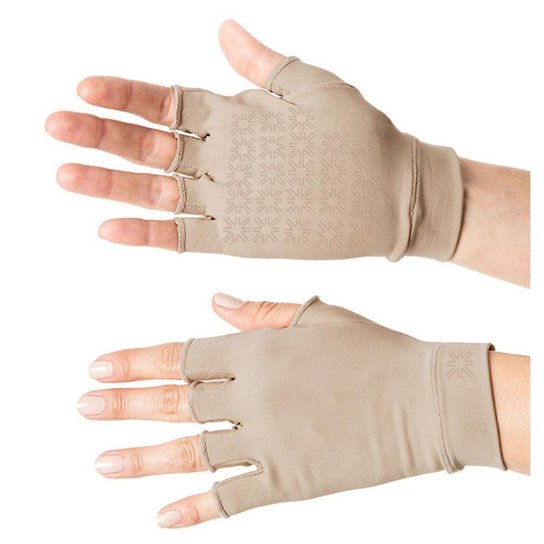 Luva Uv Line Curta Anti-Idade - Tam M Chocolate - Incolor Menor preço em Luva Uv Line Curta Anti-Idade - Tam M Chocolate - Incolor