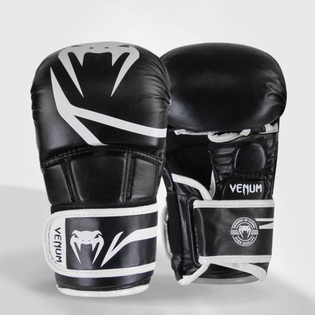 Luva Venum MMA Sparring Challenger Evo 8oz - Black/White