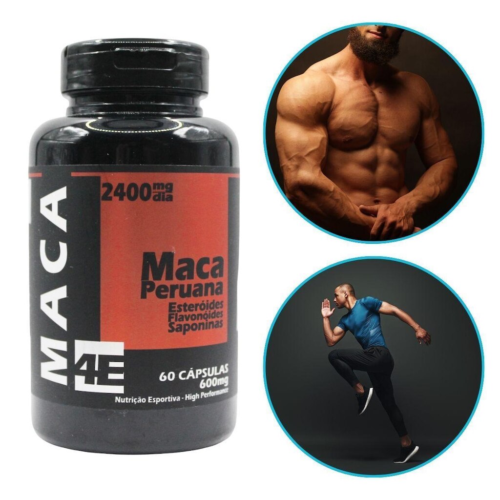 Maca 100 Pura 4 Elementos 2400mg 60 Capsulas Original