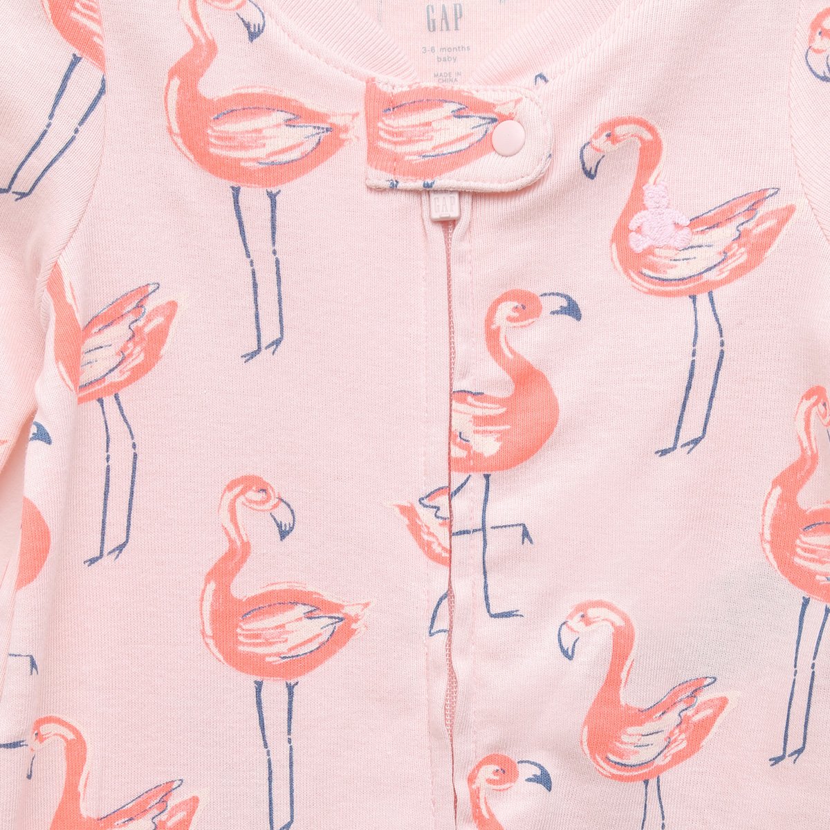Macacão Bebê GAP Longo Flamingo Feminino - 2