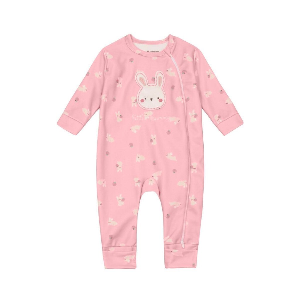 Macacão bebê menina de coelhinho Brandili Baby