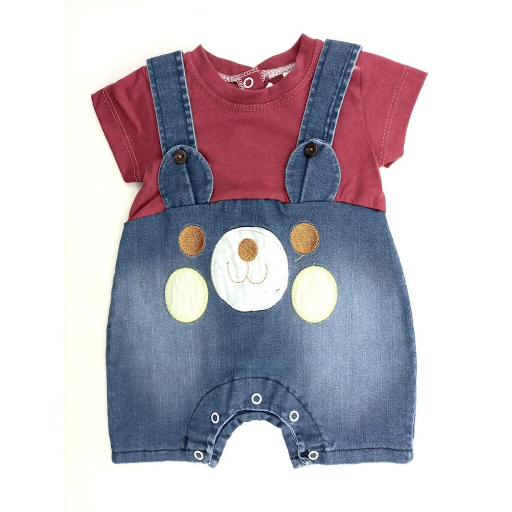 Macacão Curto Infantil Menino Muleka Sapeka - Ref 2724