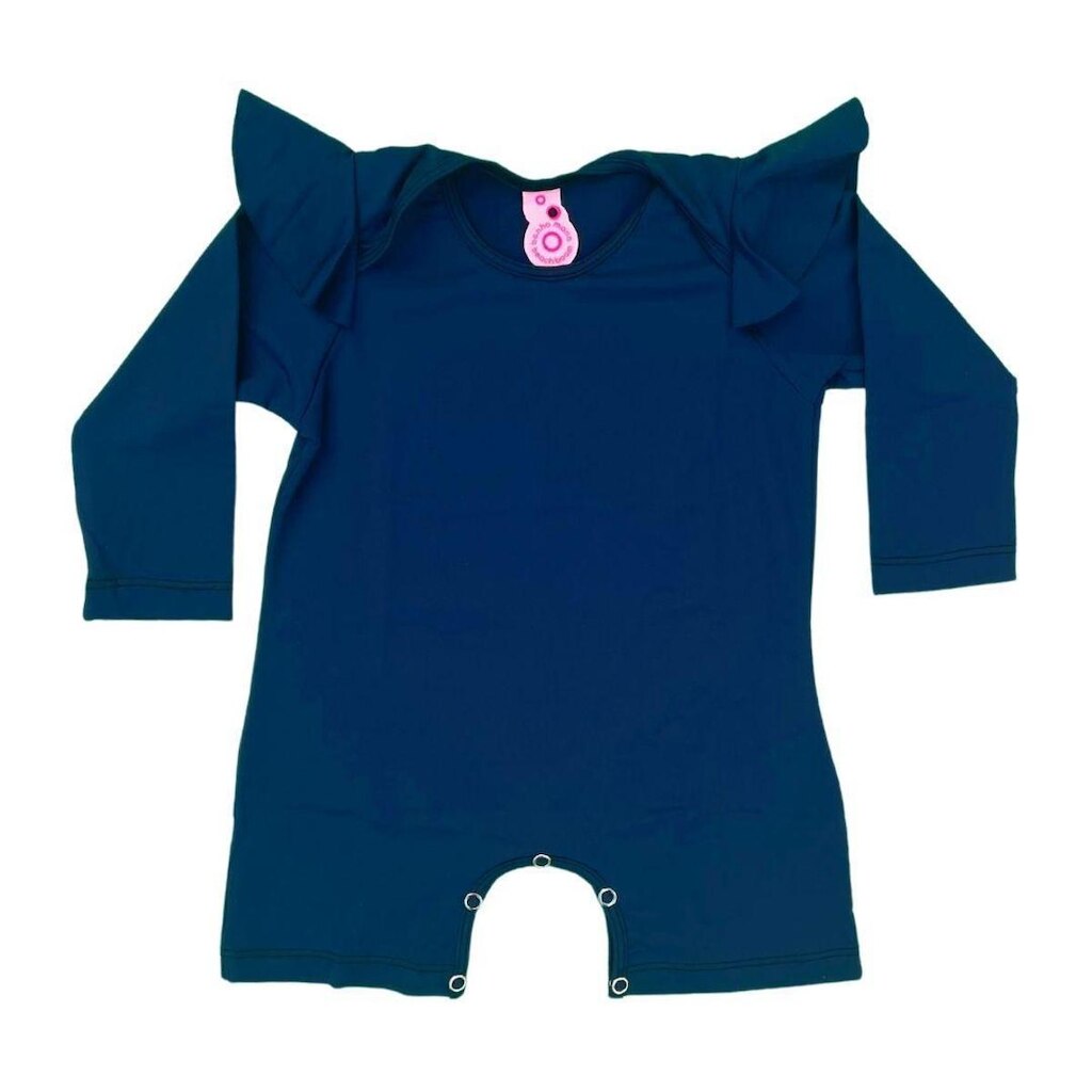 Macacão de Bebê com Proteção UV Liz - Azul Marinho