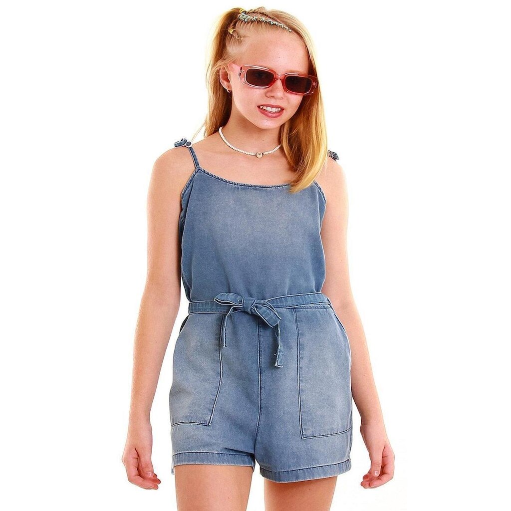 Macacão em Jeans Feminino