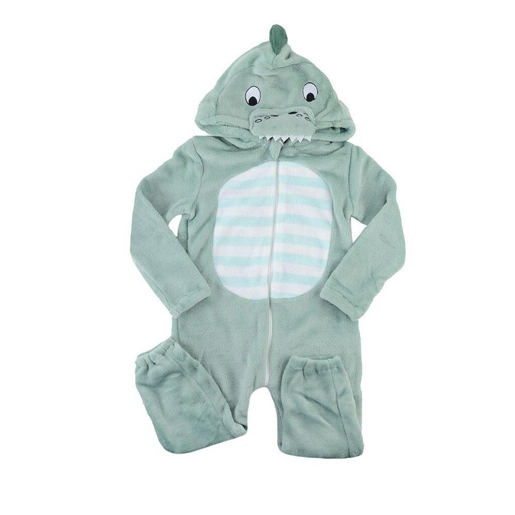 Macacão Infantil Danka Plush Dino Verde - 012014