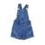 Macacão Infantil Feminino Carinhoso Jardineira Jeans Azul - Azul