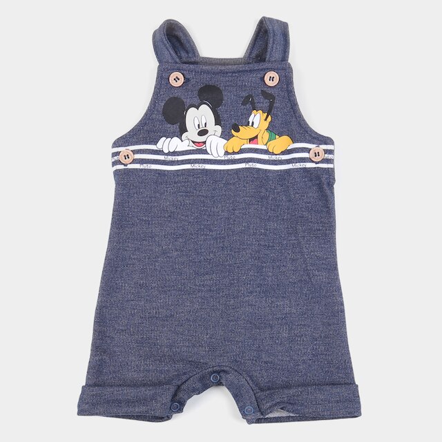 Macacao Jeans Bebe Marlan Disney Mickey Pluto Masculino Marinho Netshoes