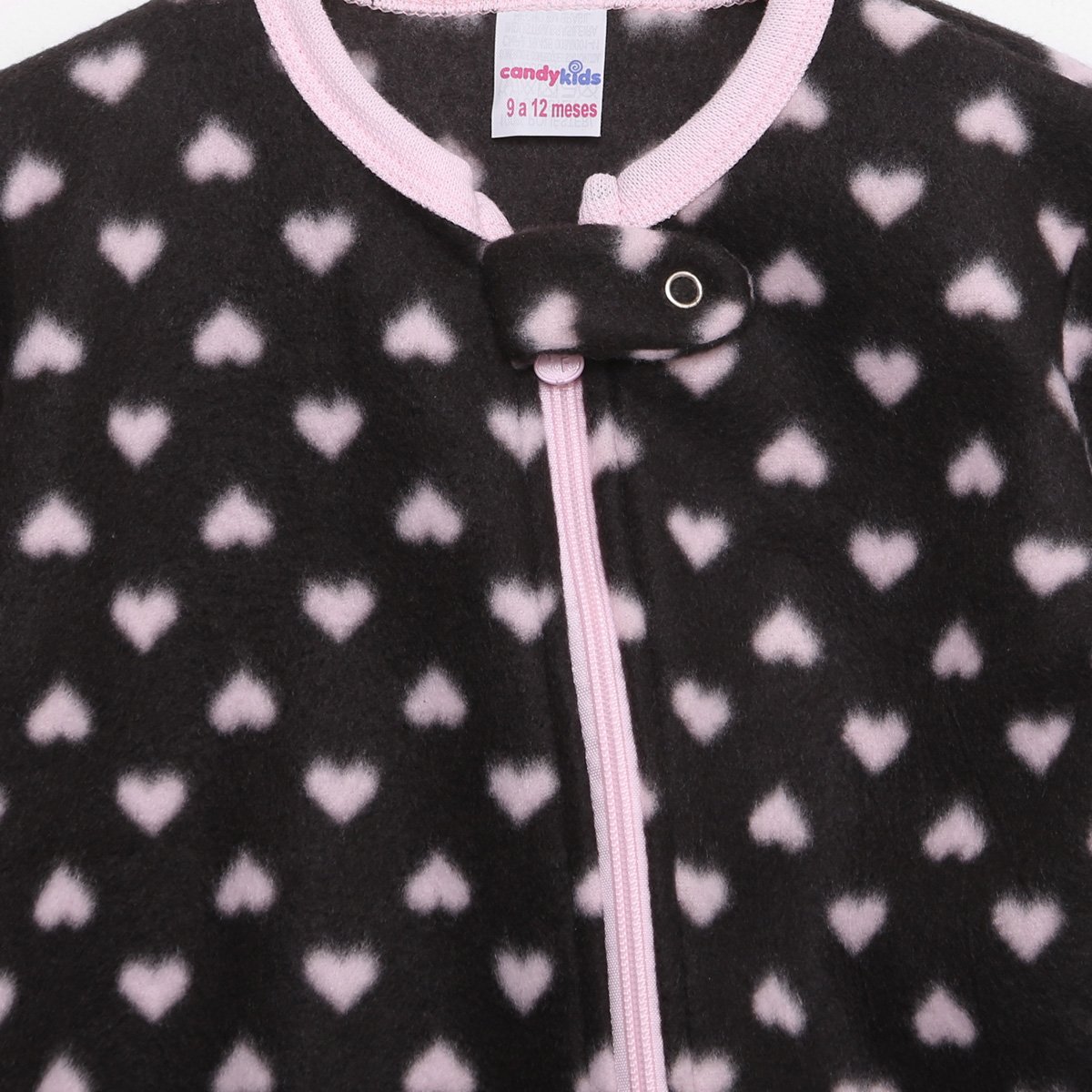 Macacão Longo Bebê Candy Kids Soft Fleece Estampado Feminino - 1