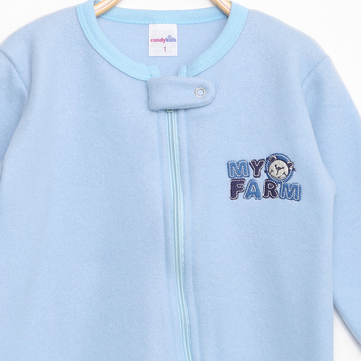 Macacão Longo Bebê Candy Kids Soft Fleece Masculino - 1
