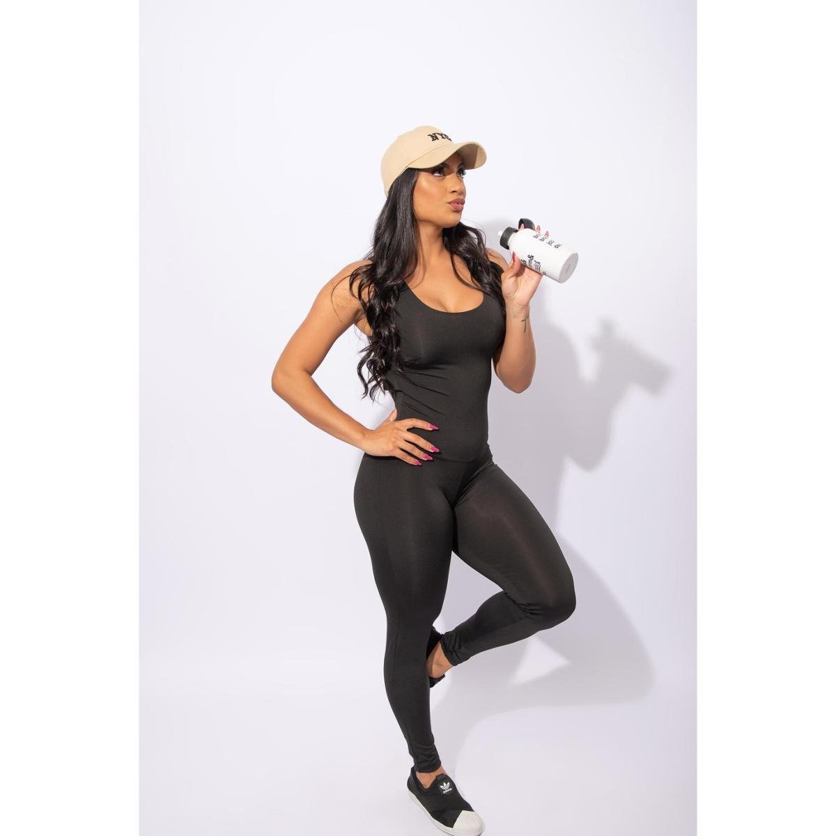 Macacão Longo Liso Sem Bojo Fitness Roupa Para Academia Menor preço em Macacão Longo Liso Sem Bojo Fitness Roupa Para Academia