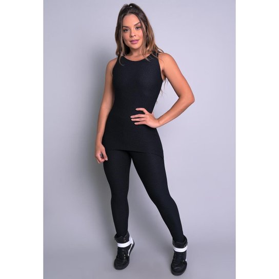 Macacão MVB Modas Longo Saia Tapa Bumbum Tecido Bolha Feminino - Preto Menor preço em Macacão MVB Modas Longo Saia Tapa Bumbum Tecido Bolha Feminino - Preto
