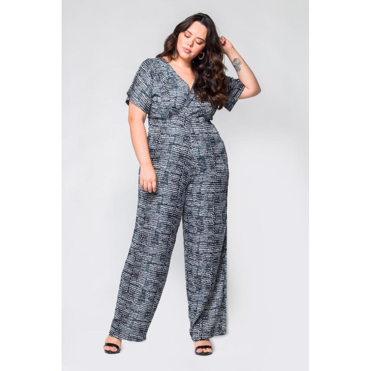 Macacao Plus Size Estampado Feminino Netshoes Macacao Plus Size Estampado Feminino Netshoes