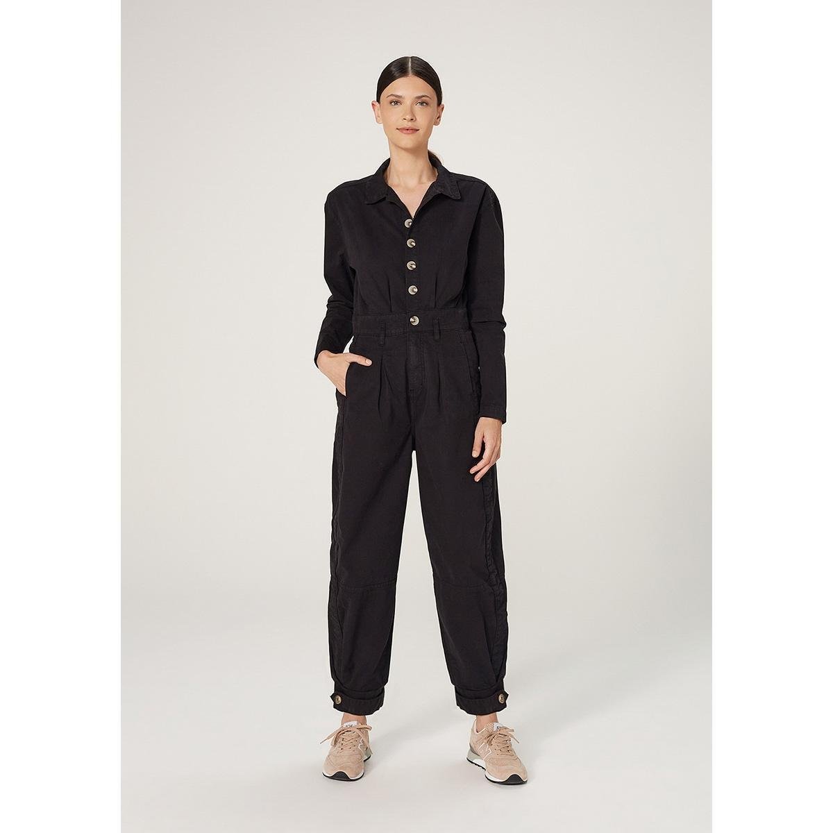 Macacão Slouchy Em Sarja Feminino Menor preço em Macacão Slouchy Em Sarja Feminino