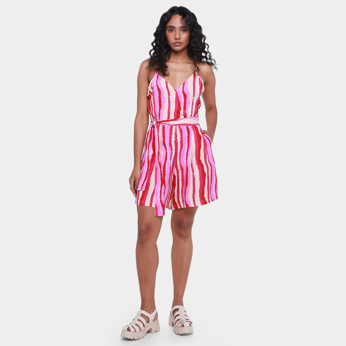 Macacão The Style Box Transpasse Feminino - 3