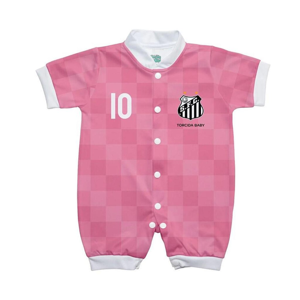MACACÃO TORCIDA BABY SANTOS ESTILO II INFANTIL