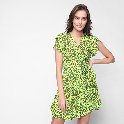 Macaquinho All Is Love Animal Print Onça Feminino - Feminino