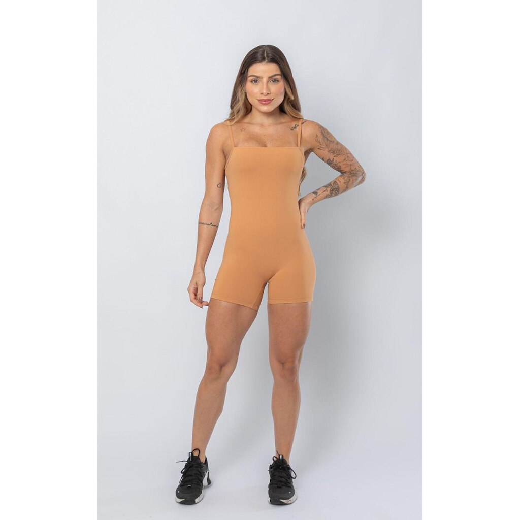 Macaquinho Bloome Activewear Nat Feminino