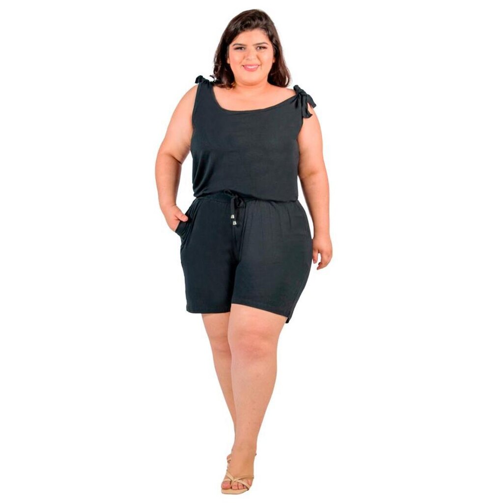 Macaquinho Catwalk Plus Size Feminino Soltinho