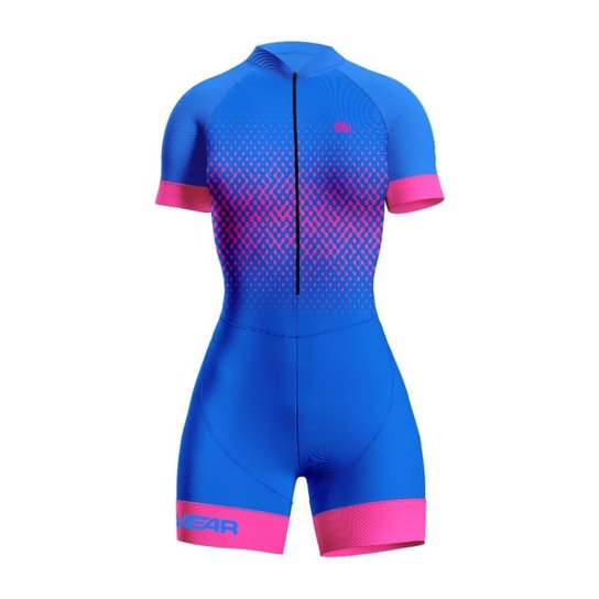Macaquinho Ciclismo Feminino Bike Wear Evoc - Azul+Rosa Menor preço em Macaquinho Ciclismo Feminino Bike Wear Evoc - Azul+Rosa
