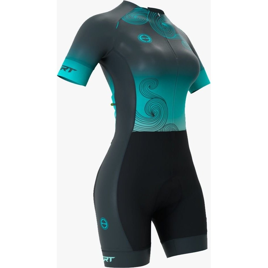 Macaquinho ciclismo azul Clearance