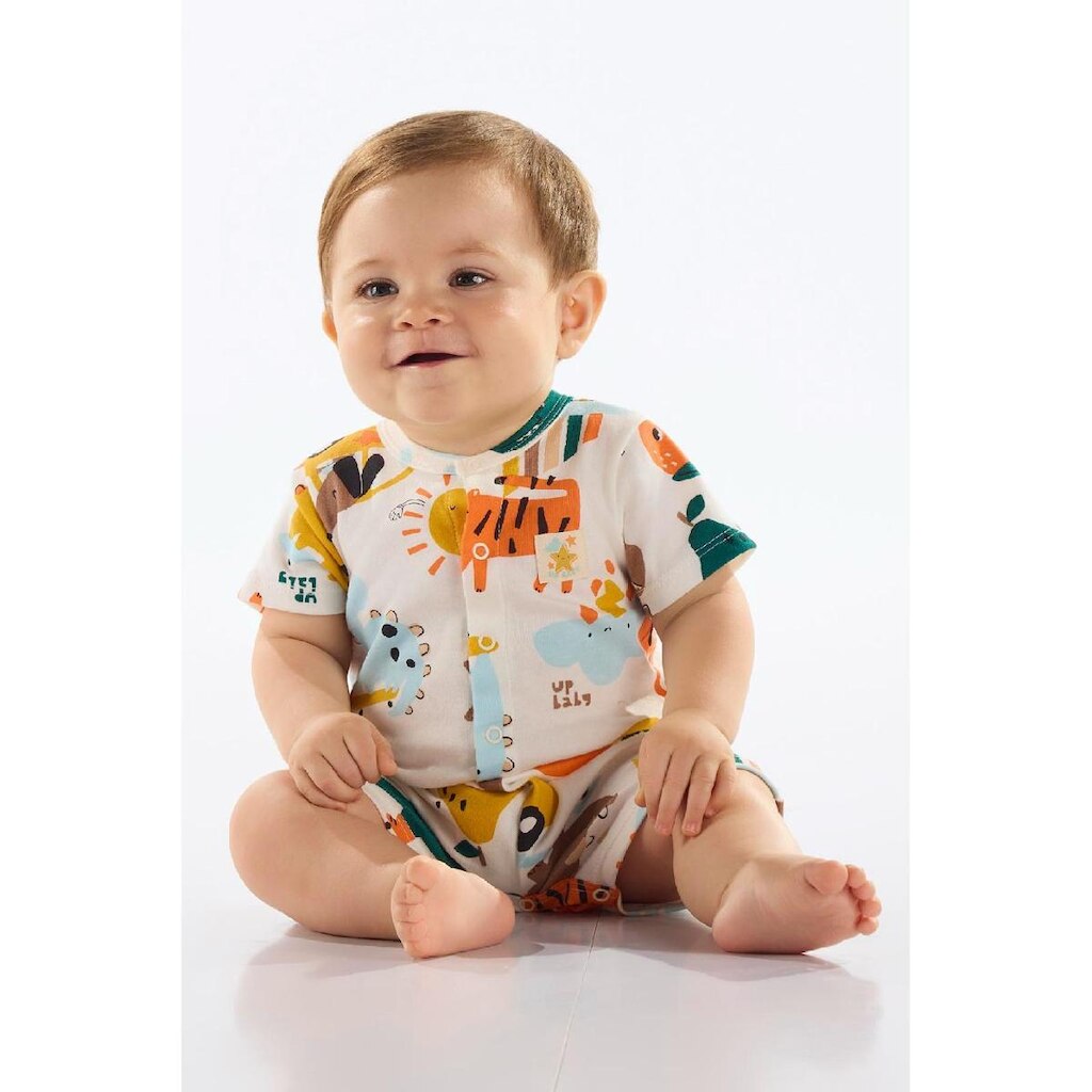 Macaquinho Estampado para Bebê Menino Up Baby