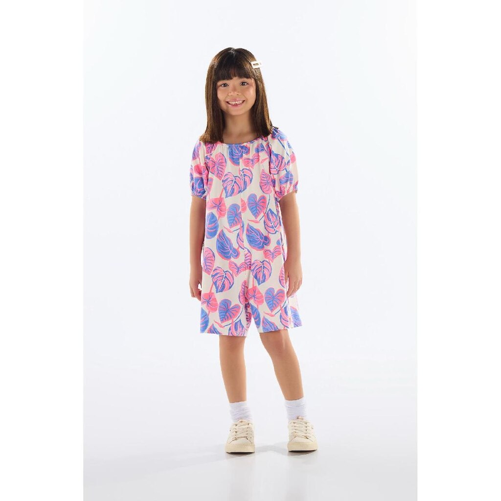 Macaquinho Estampado para Menina Quimby