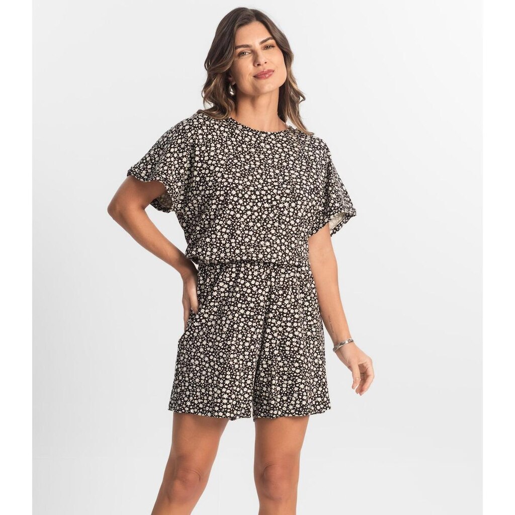 Macaquinho Feminino Molicotton Select Preto